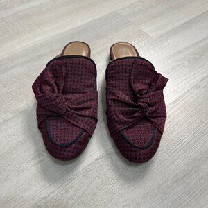 Black/Burgundy Slide in Shoes~ size 10